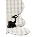 Raschel Carpet Lazer Kesim Krem Yumuşak Bubble Kaymaz Özel Taban Peluş Halı Yolluk