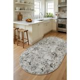 Raschel Carpet Oval Premium Yıkanabilir Leke Tutmaz Modern Elips Mdl Antik Seri Özel Seri Kaymaz Taban Halı Yolluk Kilim Rc_Antık_Mutfk_Yenımdlelıps