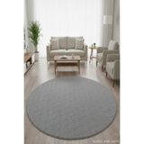 Raschel Carpet Premium Yıkanabilir Leke Tutmaz Yuvarlak Yaprak Desenli Özel Seri Kaymaz Taban Halı Yolluk