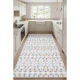 Raschel Carpet Yıkanabilir Leke Tutmaz Modern Mutfak Halısı Multi Renkli Kaymaz Taban Halı RCMULTI_MUTFK_003
