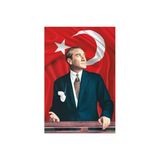 Raşel Kumaş Atatürk Resmi, 200X300 Cm Boyut İle Dekoratif