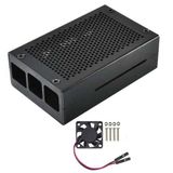 Raspberry Pi 4 Alüminyum Muhafaza Kutusu (Fanlı)