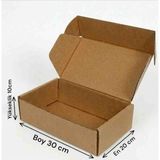 Rass 20×30×10 cm Kilitli Çift Oluk E-Ticaret Karton Kargo Kutusu Adet