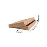 Rass 34×34×5 cm Tava Kutu E-Ticaret Karton Kargo Kutusu 10 Adet