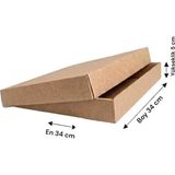 Rass 34×34×5 cm Tava Kutu E-Ticaret Karton Kargo Kutusu 5 Adet