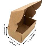 Rass 8×14×6 cm Kilitli E-Ticaret Karton Kargo Kutusu 3 Adet