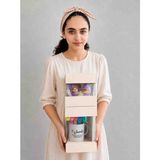 Rass Asetat Hediye Kutusu (Katlanabilir-Pratik Kurulum) 2'li Set 1takım Fil Dişi Büyük BOY;12*12*20CM Küçük Boy;12*12*13,5cm