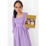 Rass Asetat Hediye Kutusu (Katlanabilir-Pratik Kurulum) Hardal Sarısı Küçük Boy;12*12*13,5cm 1ADET