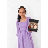 Rass Asetat Hediye Kutusu (Katlanabilir-Pratik Kurulum) Siyah Küçük Boy;12*12*13,5cm 1ADET