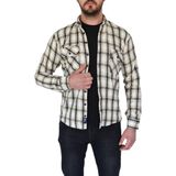 Rasstmen Erkek Kışlık Oduncu Silim Fit Çift Cepli Kapaklı Gömlek BGL-ST02262 - Krem