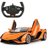 Rastar 1:14 Ölçekli Kırmızı Lamborghini Sian Uzaktan Kumandalı Araba 2 - 4 Yaş İçin Özel Tasarım