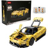 Rastar 1:8 Işıklı Maserati MC20 Sarı USB Şarjlı Uzaktan Kumandalı Model Araba Yapım Seti 3457 Parça S00093500