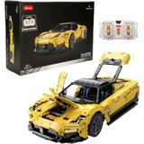 Rastar 1:8 Işıklı Maserati MC20 Sarı USB Şarjlı Uzaktan Kumandalı Model Araba Yapım Seti 3457 Parça