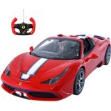 Rastar Ferrari Speciale Cabrio 458 Uzaktan Kumandalı USB Şarjlı Araba 1/14 Hızlı ve Detaylı Model