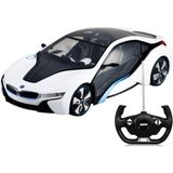 Rastar R/C 1/14 Uzaktan Kumandalı BMW i8 Işıklı Araba Beyaz Kauçuk Lastiklerle Donatılmış