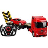 Rastar R/C Uzaktan Kumandalı Mercedes Actros Tır + AMG GT Araba 10889 Kırmızı