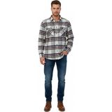 Rasttmen Erkek Kışlık Çift Cep Kapaklı Oduncu Gömlek BGL-ST04869 - Bordo - 4XL
