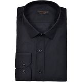 Rasttmen Erkek Silim Fit Uzun Kol Armürlü Gömlek BGL-ST03303 - Siyah