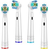 Rata-B Oral - B Şarjlı Diş Fırçası Uyumlu 4 Adet Yedek Başlık Eb18-P