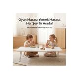 Ratemo Mobilya Montessori Aktivite Masası 90X50 cm Katlanır Ayaklı – Çocuk Oyun, Yemek ve Etkinlik Masası