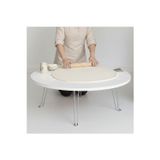 Ratemo Mobilya Ratemo 75 cm Beyaz Katlanır Yer Sofrası – 22 cm Yükseklik Yemek masası