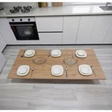 Ratemo Mobilya Ratemo Katlanabilir Yer Masası – Yer Sofrası 119X69 cm | Metal Boru Ayaklı, Kulanıma Hazır