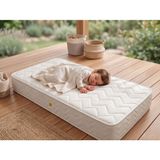 Ratemo Mobilya Ratemo Lüx Ortopedik Bebek Yatağı | 70X140X20 cm | Ekstra Kalın Konfor Pedli & Full Destek - 140 x 70 cm - Beyaz
