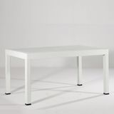 Rattan 90x150 Camsız Beyaz Masa - Bahçe&balkon&teras