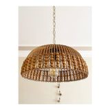 Rattan, Bambu, Hasır Sarkıt Avize Çap: 40 Cm