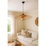 Rattan Büyük Boy Çiçek Avize - Bambu