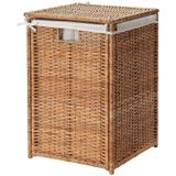 Rattan Çamaşır Sepeti 80 Litre MeridyenDukkan Naturel Kirli Çamaşır Sepeti