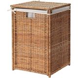 Rattan Çamaşır Sepeti 80 Litre Naturel Kirli Çamaşır Sepeti - Seçenek 1 - Acorn