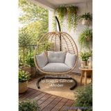 Rattano Garden *Minderi İÇİ Dolgulu ve kılıflıdır.SALINCAK FİYATA DAHİL DEGİLDİR - Açık Gri