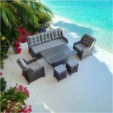 Rattano Garden Rattan Bahçe Mobilyası - Gümüş