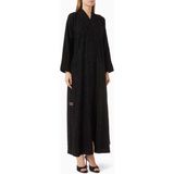 Rauaa Official Incili Jacquard Abaya Şıklığı ile Modern Dokunuşlar ve Özel Günler Için Ideal Seçim - Siyah - 54