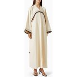 Rauaa Official Modern Drape Fringe Detaylı Abaya Zarif Şıklık Için Ideal Seçim - Kırık Beyaz - 58