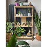 Raul Plywood Çok Amaçlı Duvar Rafı Kitaplık Çiçeklik Salon Banyo Çalışma Odası 4 Raflı
