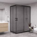 Raumark Bronze Diora 6mm Füme Cam Dikdörgen Duşakabin - 80X100