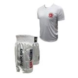 RAUNDHOUSE Dijital Baskılı Kick Boks Şortu - Kick Boks Tişörtü - Kickboks Şort Tişört Takımı ikili Set