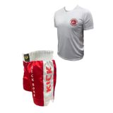 RAUNDHOUSE Kick Boks Şortu - Kick Boks Tişörtü - Kickboks Şort Tişört Takımı ikili Set