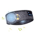 RAUWIZX Bluetooth müzik uyku kulaklık, Bluetooth spor kulaklık, konuşan saç bandı, egzersiz, koşu, yoga, uykusuzluk, seyahat, meditasyon için HD stereo hoparlörlü