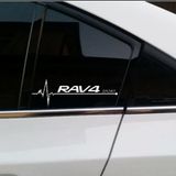 RAV4 Yan Cam Sticker Oto Kapı Çıkartma Tuning oto 20 cm x 7 cm yazı 509