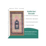 Ravabi Rug Araç İçi Ve İşyeri İçin Deri Tabanlı Namazlık, Çantalı Hediyelik Seyahat Seccadesi 70X110cm 21Rsd231016