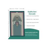 Ravabi Rug Deri Tabanlı Seccade Araç İçi İşyeri Çantalı Hediyelik Namazlık 70X110cm Zümrüt Şal