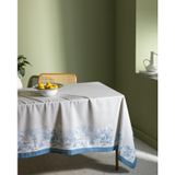 Ravage Polycotton Masa Örtüsü - Gri/Mavi - 150x250 cm