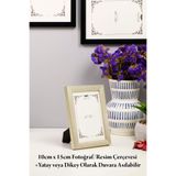 Raven 10cm X 15cm Düz Gümüş Resim, Fotoğraf, Belge, Poster, Evrak Çerçevesi Ayarlanabilir Ayaklı Çerçeve