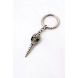 Raven Beak – Kuş Figürlü Eskitme Gümüş Renk Metal Anahtarlık