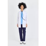 Raven Uniform Hakim Yaka Kadın Beyaz Önlük Orta Boy Doktor Öğretmen Hemşire Laboratuvar Önlüğü