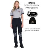 Raven Uniform Özel Güvenlik Pantolon KADIN %3 Likralı Pantolon - Yeni Tip Güvenlik Pantolon- Reflektörlü