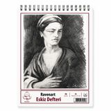 Ravenart Eskiz Defteri, A5, 90 gr, 40 Yaprak, Ivory Kağıt, Metal Spiral